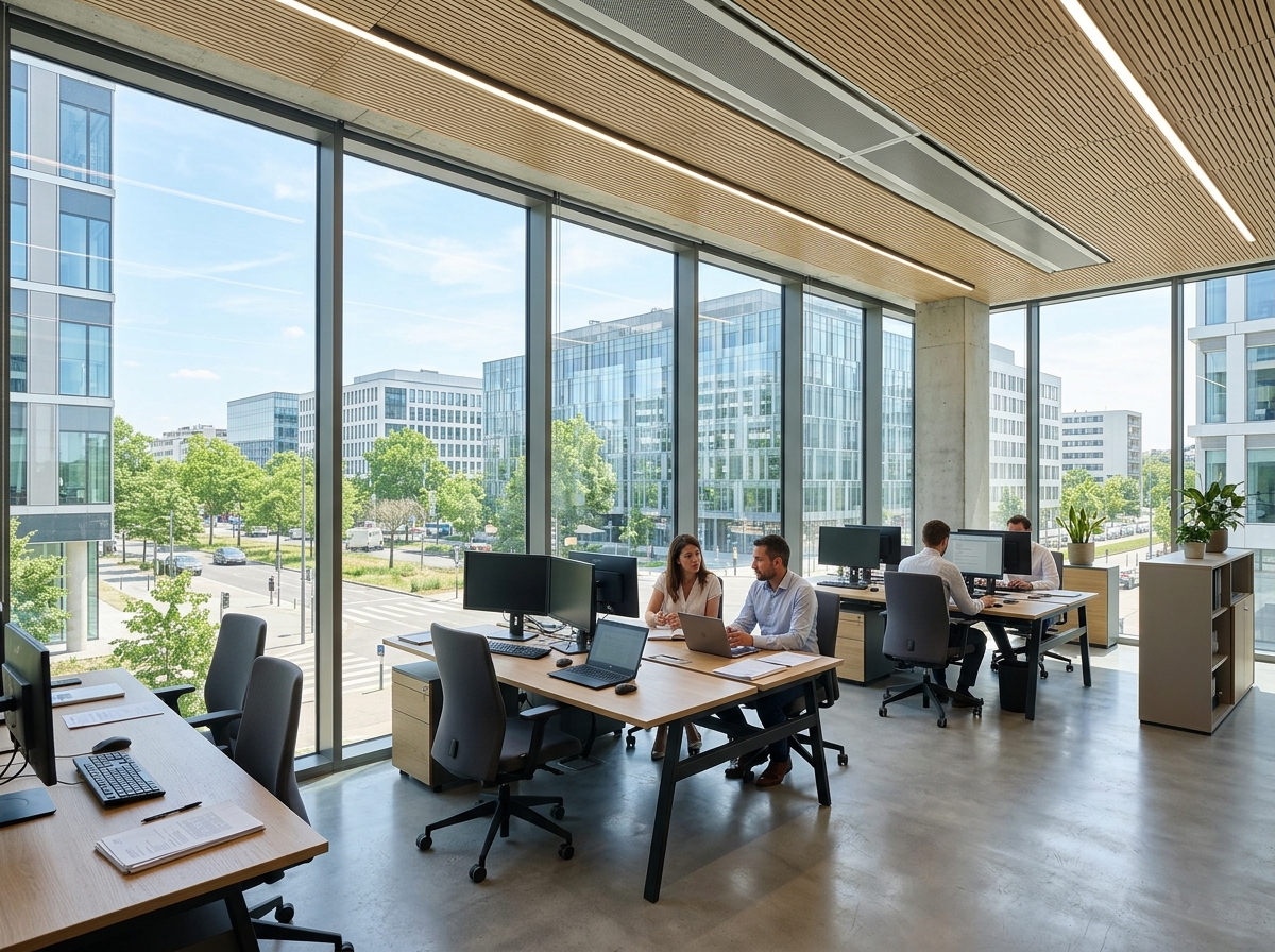 Bureau protégé par la solution Équilibre Neutre