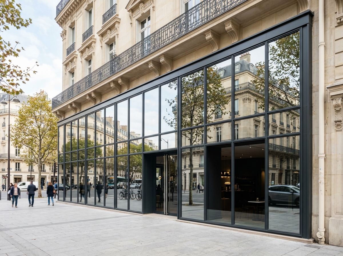 Vitrage avec effet de confidentialité Intimité Miroir
